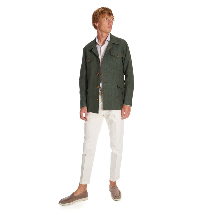GREEN SAFARI JACKET