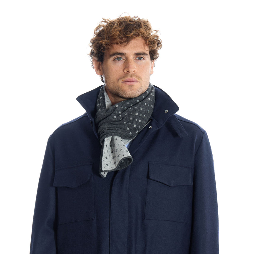 SCALDACOLLO GRIGIO SCURO MICROFANTASIA