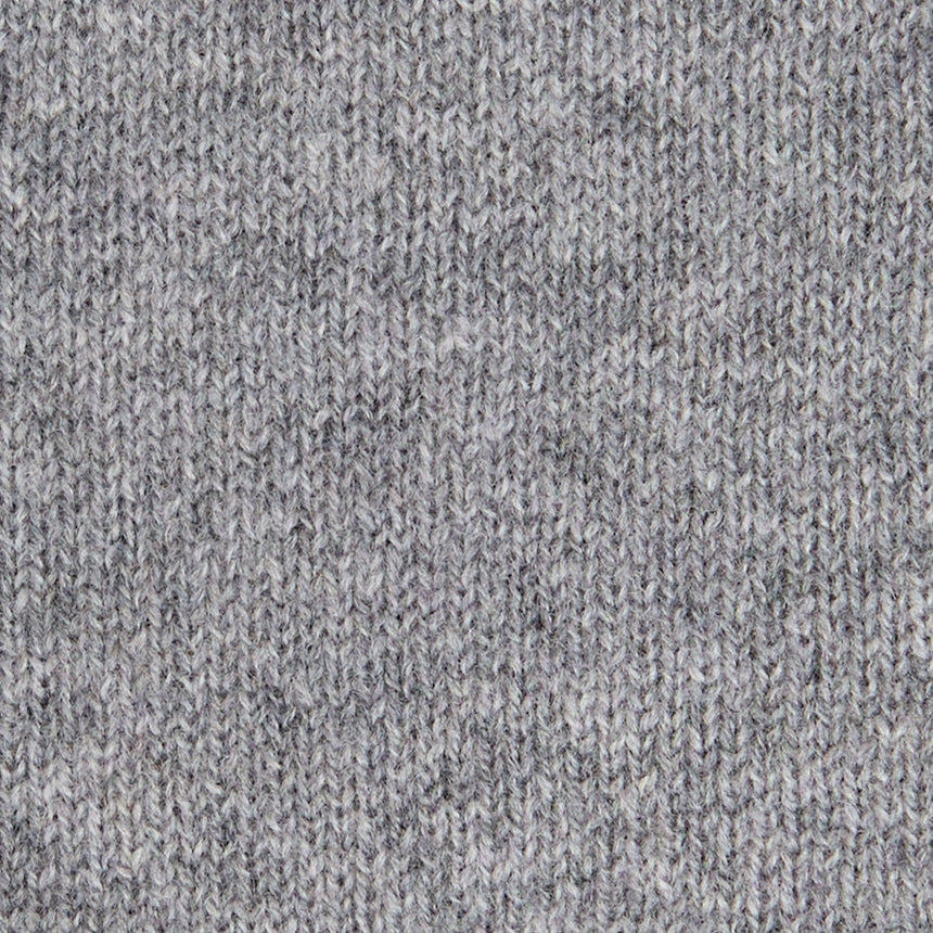 LIGHT GREY AND VIOLET TWO-TONE CASHMERE NECK WARMER