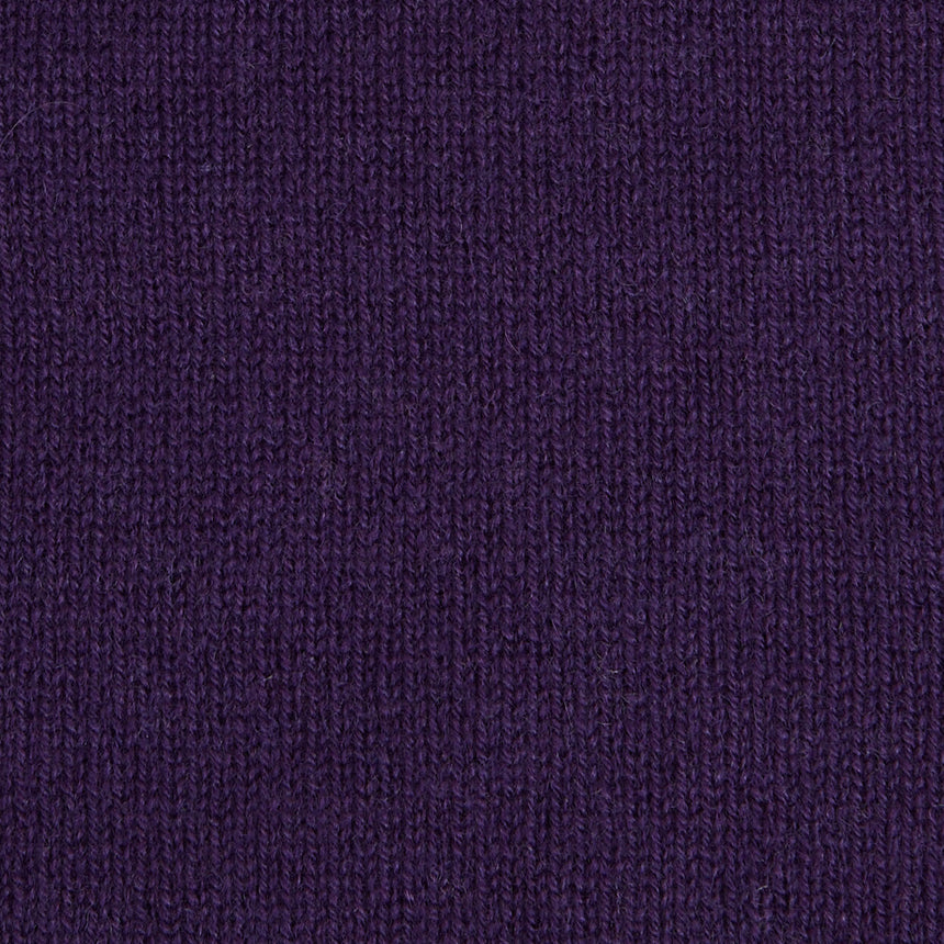 LIGHT GREY AND VIOLET TWO-TONE CASHMERE NECK WARMER