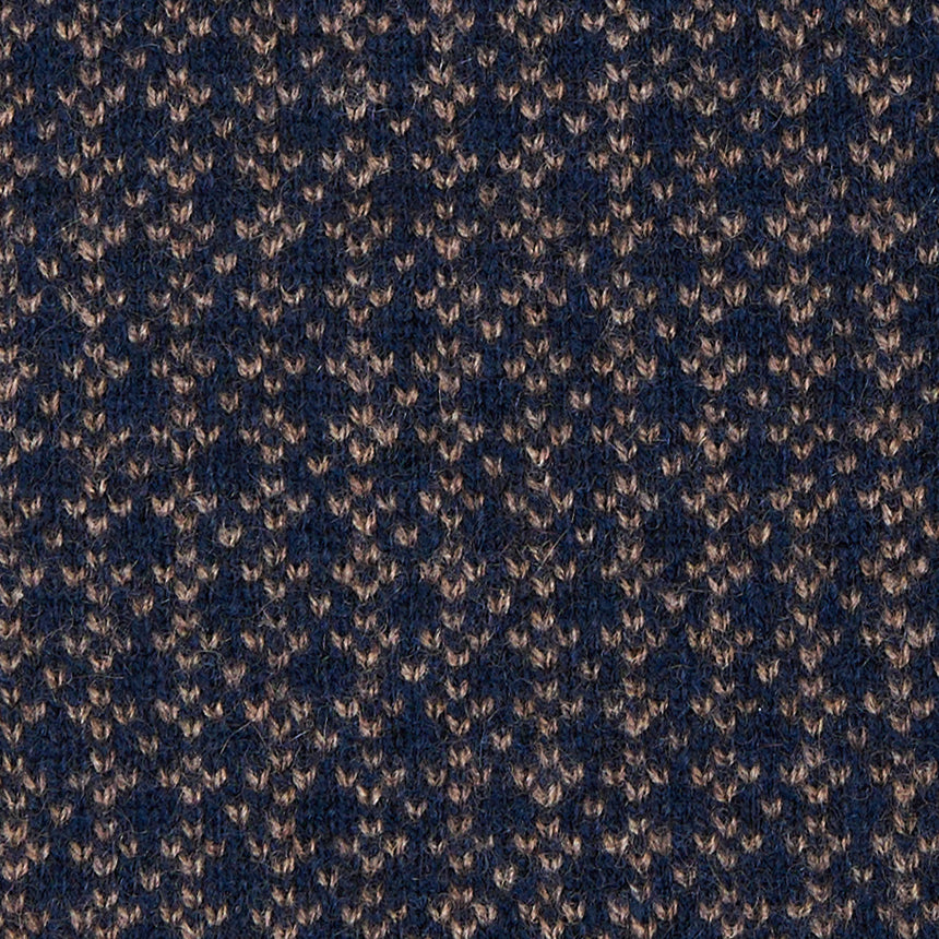 SCALDACOLLO BLU E MARRONE SCURO MICROFANTASIA