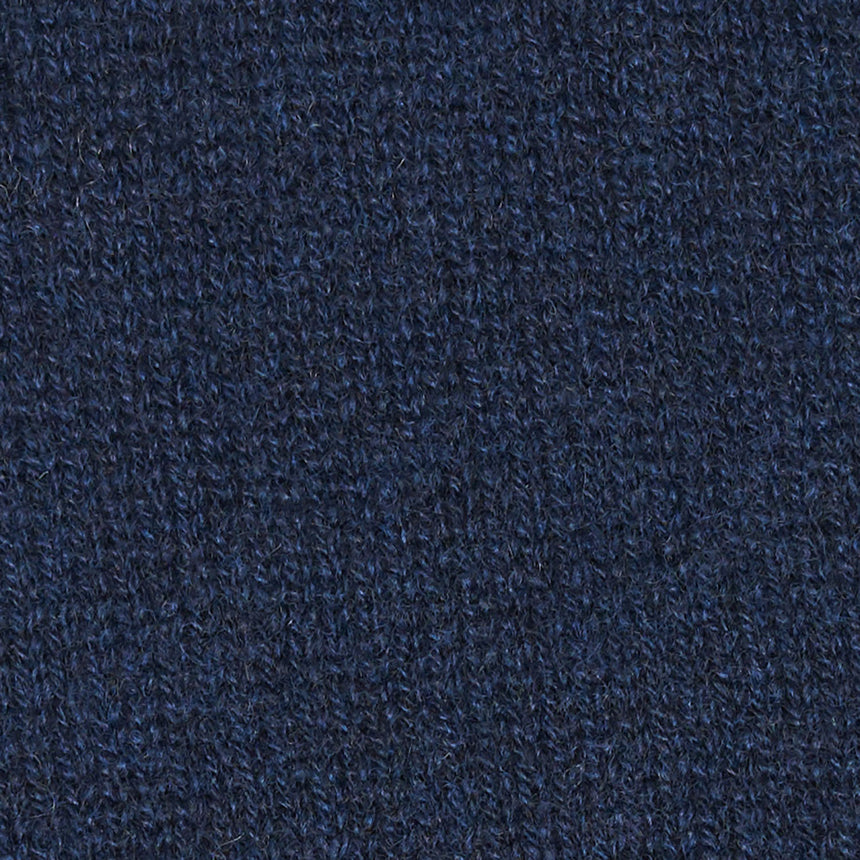 SCALDACOLLO BICOLORE BLU NOTTE E BEIGE IN CASHMERE