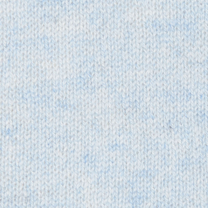 SCALDACOLLO BICOLORE AZZURRO E BEIGE IN CASHMERE