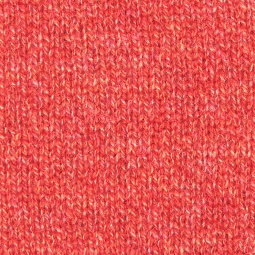 SCALDACOLLO BICOLORE ARANCIONE E GRIGIO IN PURO CASHMERE