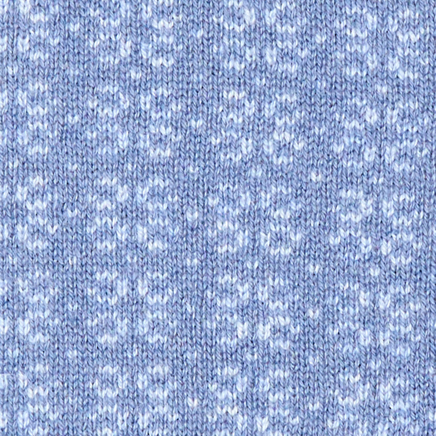 POWDER BLUE AND BROWN NECK WARMER WITH MICRO PATTERN