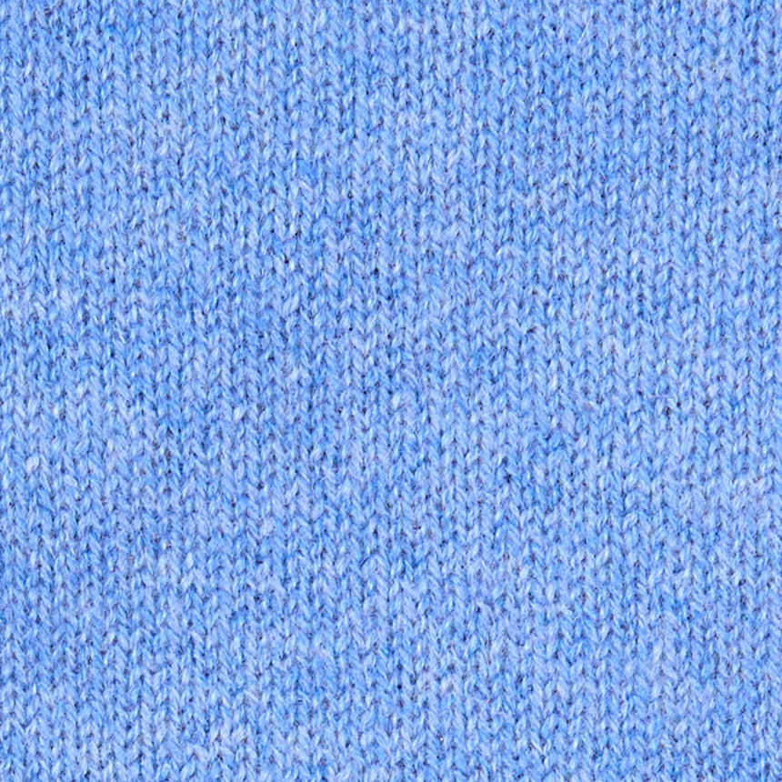 SCALDACOLLO BICOLORE AZZURRO E MARRONE IN CASHMERE