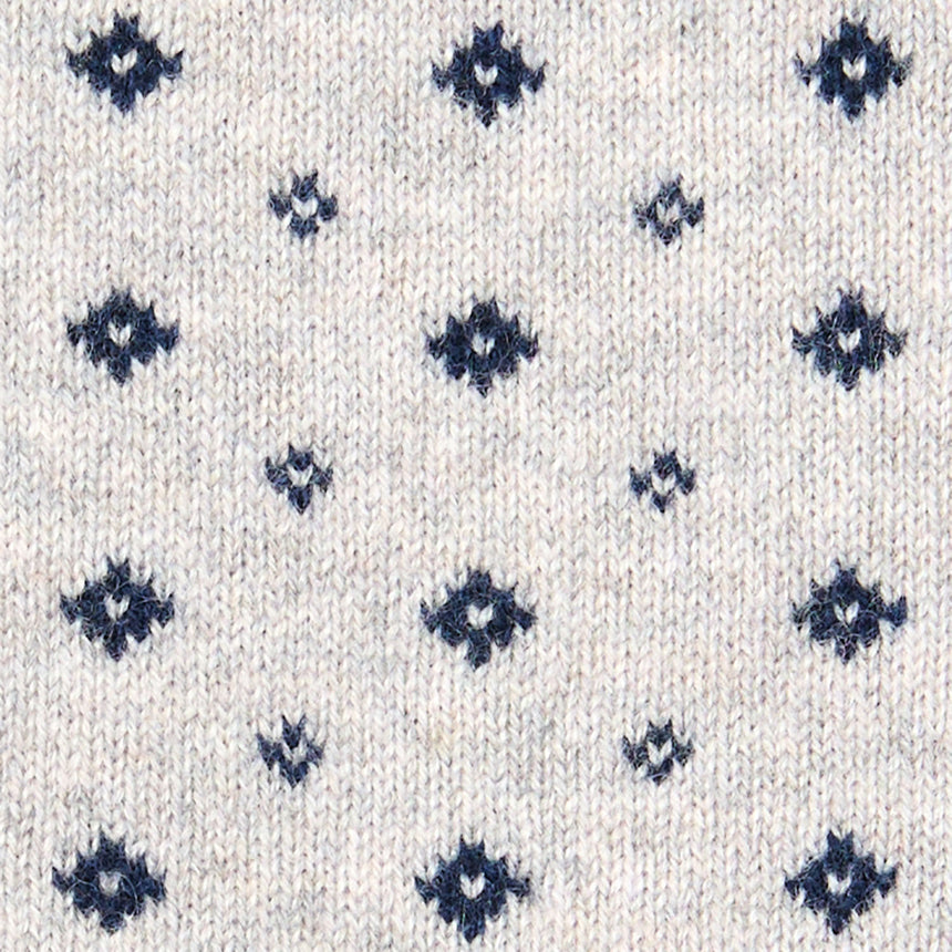 DARK BLUE NECK WARMER WITH MICRO PATTERN
