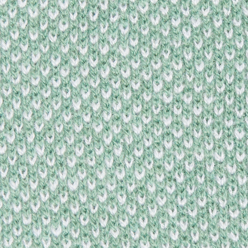 LIGHT GREEN AND BEIGE CASHMERE NECK WARMER