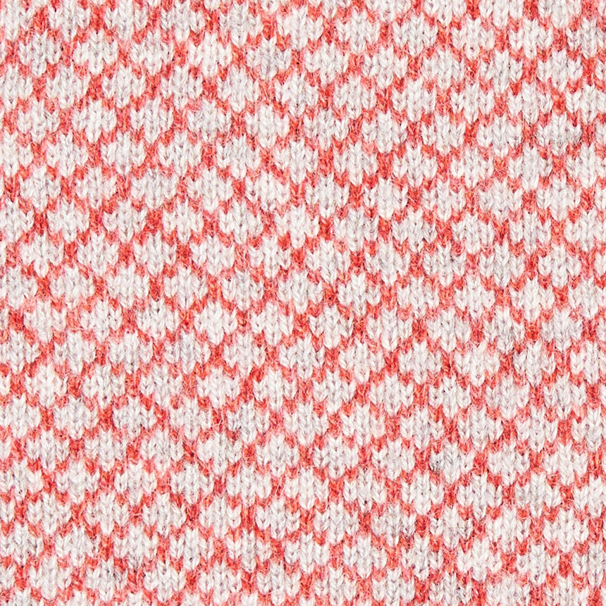 SCALDACOLLO ARANCIONE E BEIGE IN CASHMERE