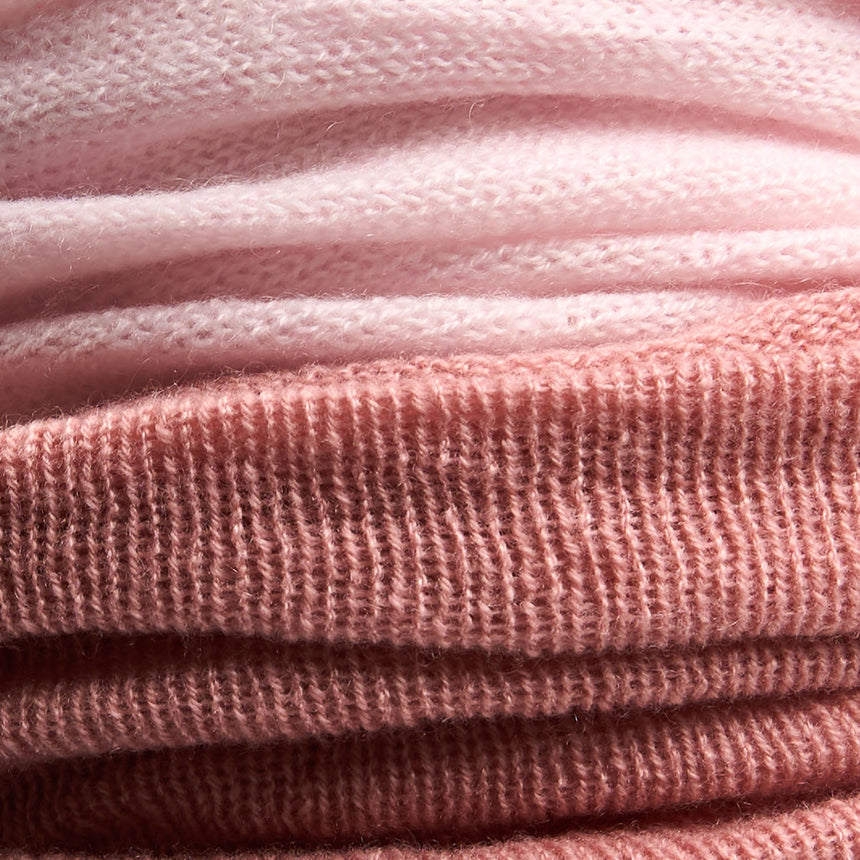 SCALDACOLLO ROSA DOPPIO INTRECCIO