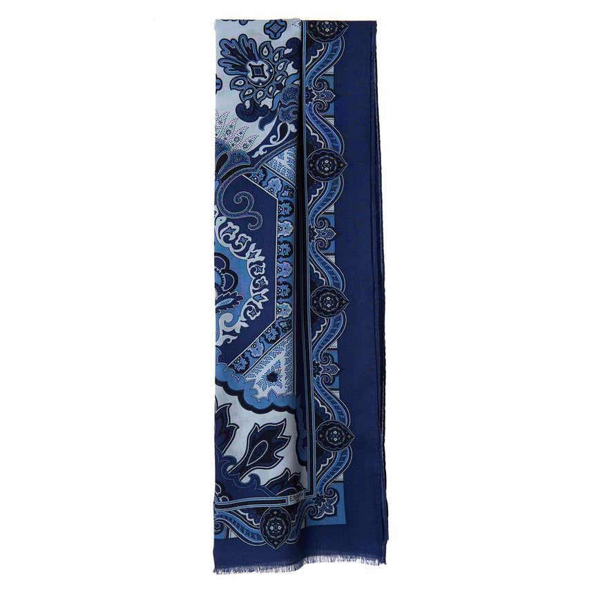 SCIARPA BLU IN LANA