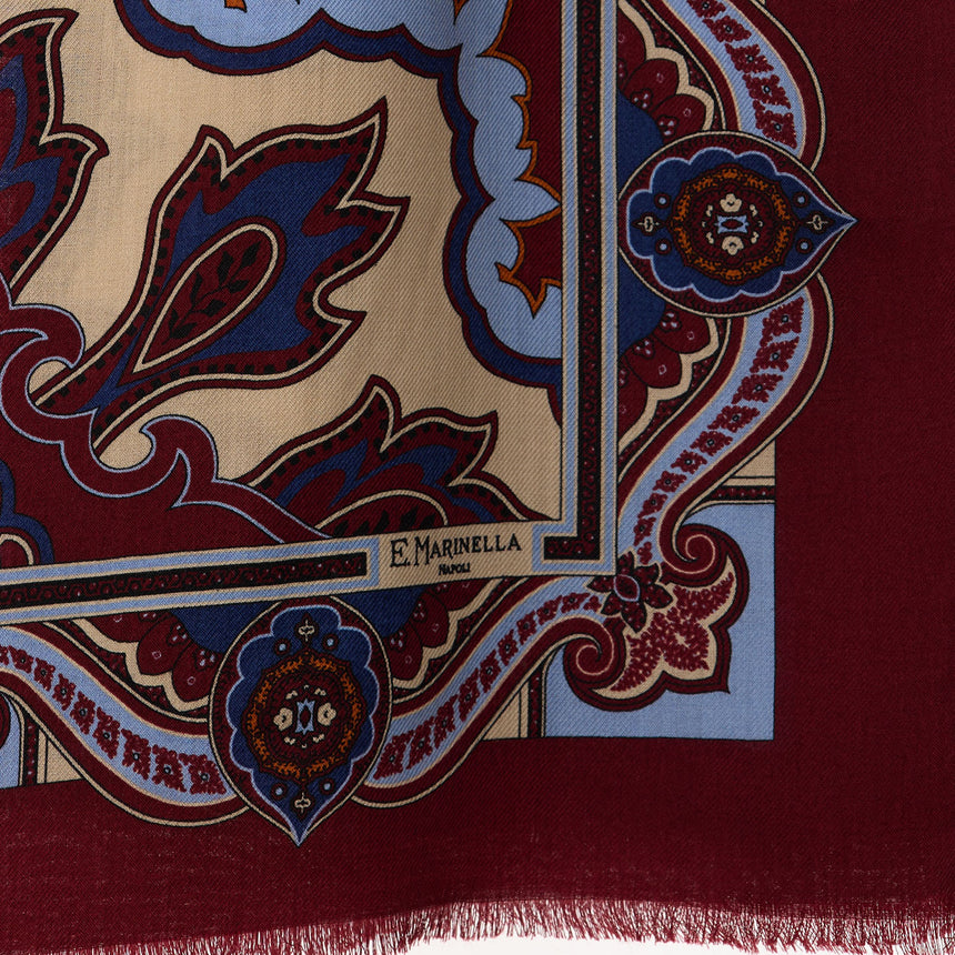 SCIARPA BORDEAUX IN LANA