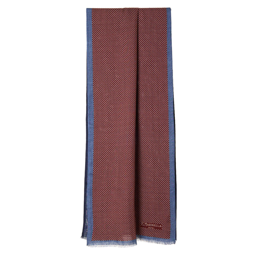 STOLA BORDEAUX IN LANA E SETA