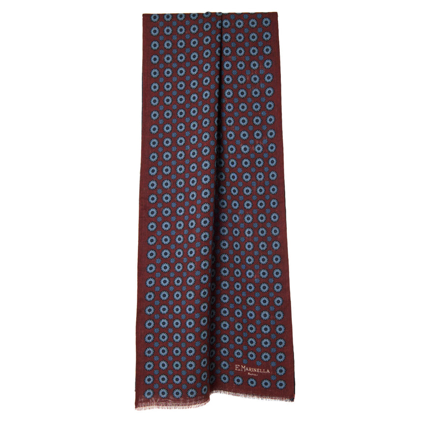STOLA BORDEAUX IN LANA E SETA