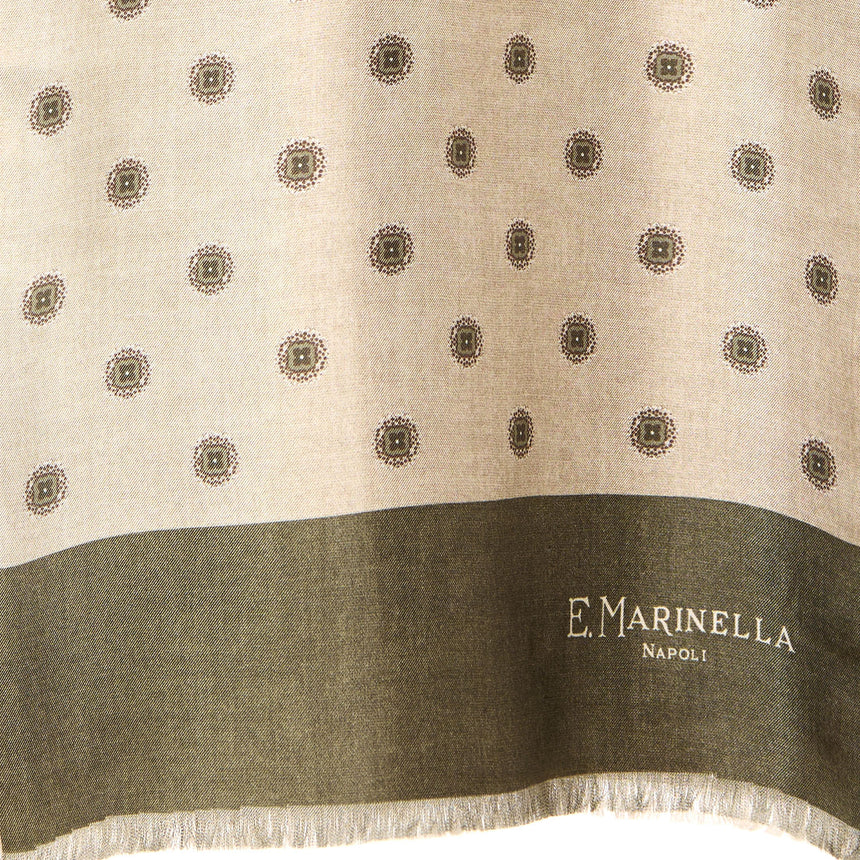 SCIARPA TUBOLARE BEIGE IN SETA TWILL