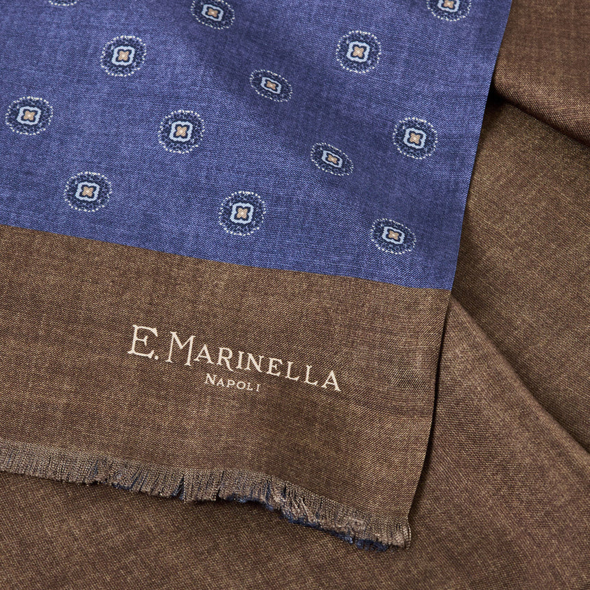 BLUE DOUBLE SILK SCARF