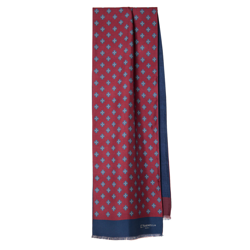 SCIARPA TUBOLARE BORDEAUX IN SETA TWILL