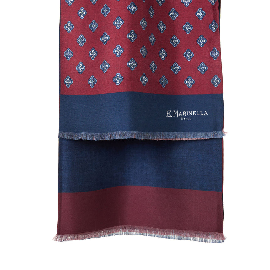 SCIARPA TUBOLARE BORDEAUX IN SETA TWILL