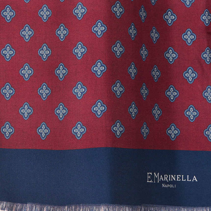 SCIARPA TUBOLARE BORDEAUX IN SETA TWILL