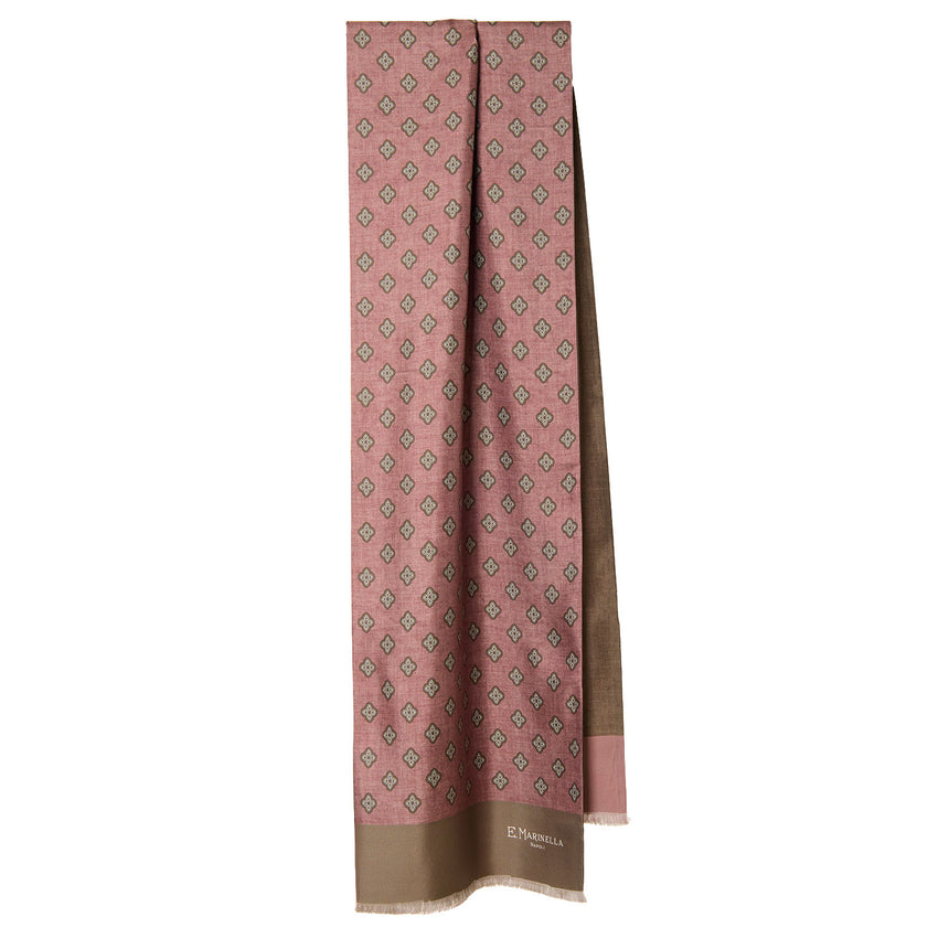 SCIARPA TUBOLARE ROSA IN SETA TWILL
