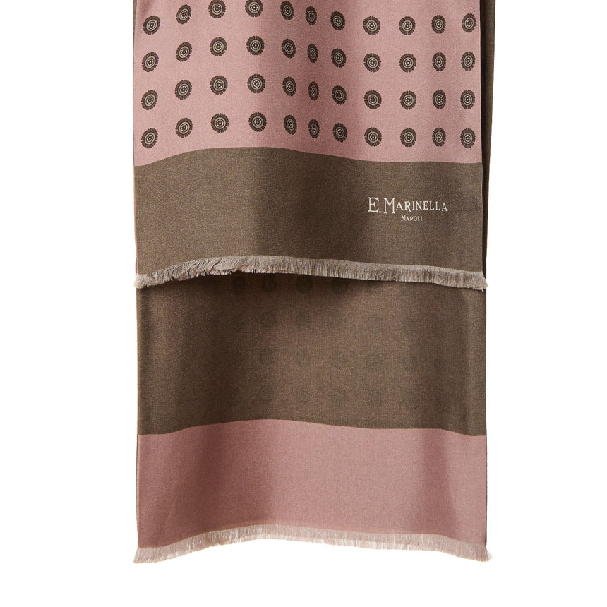 SCIARPA TUBOLARE ROSA IN SETA TWILL