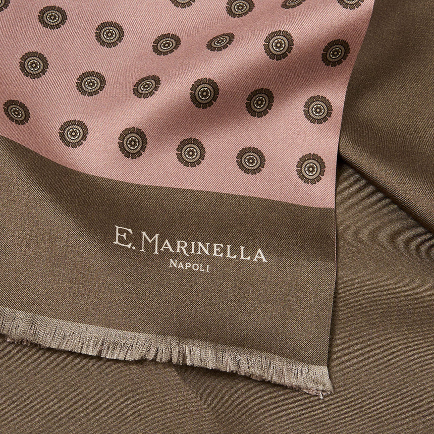SCIARPA TUBOLARE ROSA IN SETA TWILL