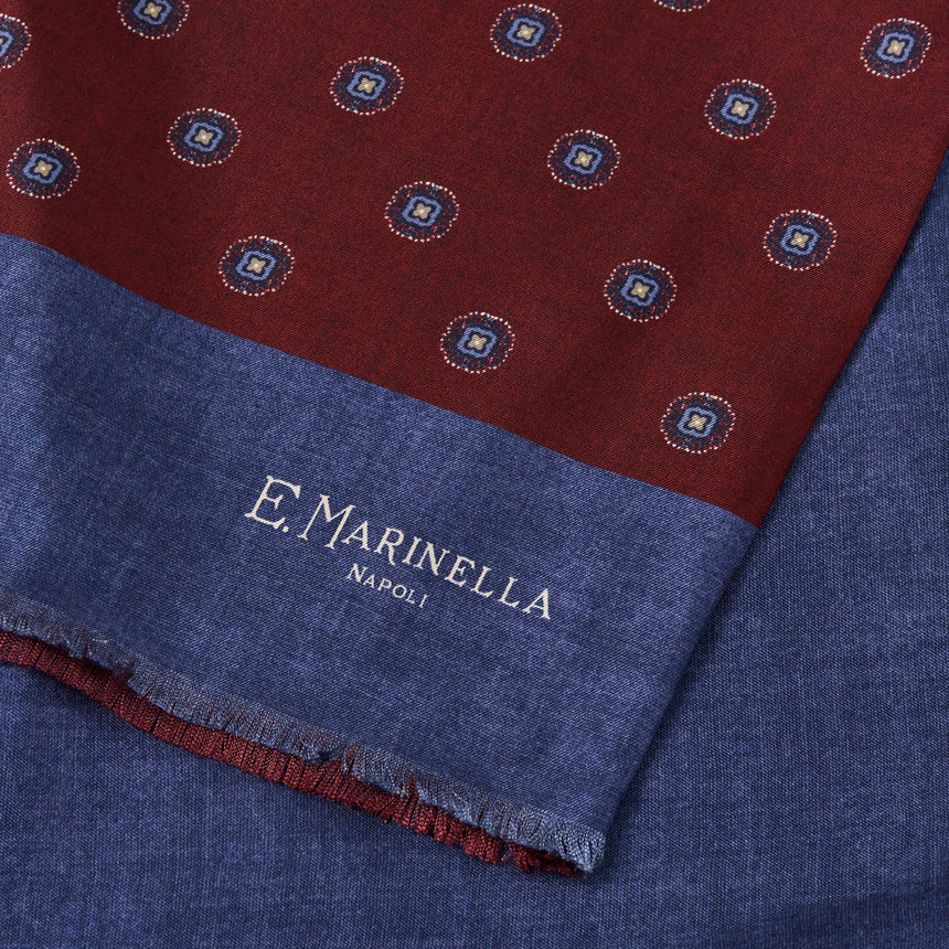 SCIARPA TUBOLARE BORDEAUX IN SETA TWILL