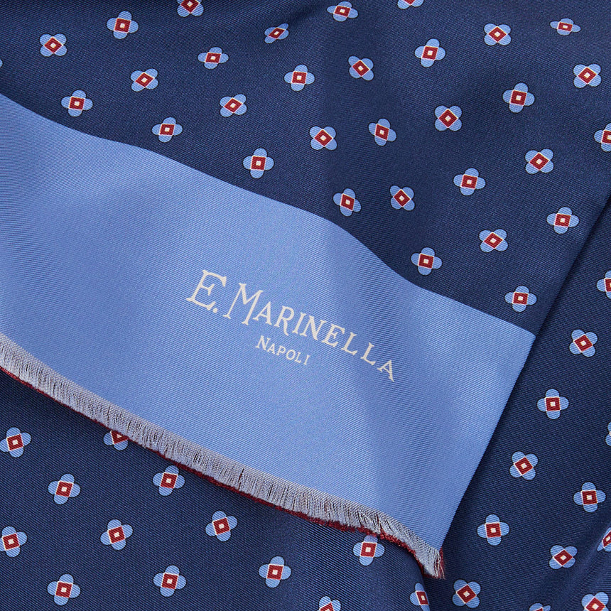 BLUE DOUBLE SILK SCARF