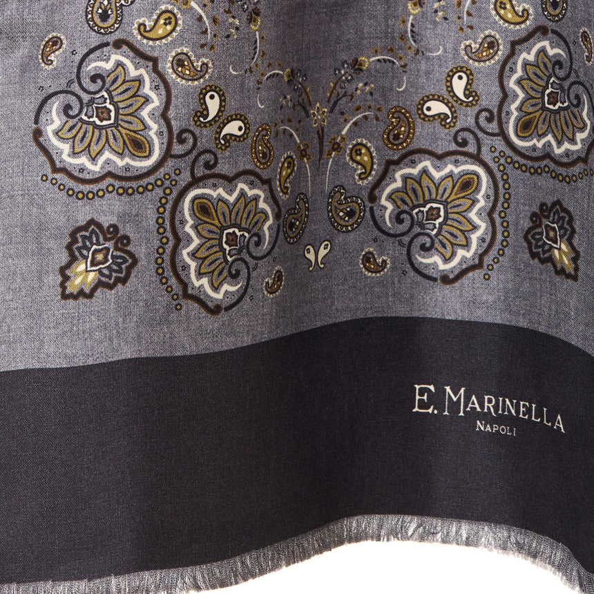 SCIARPA TUBOLARE GREY IN SETA TWILL