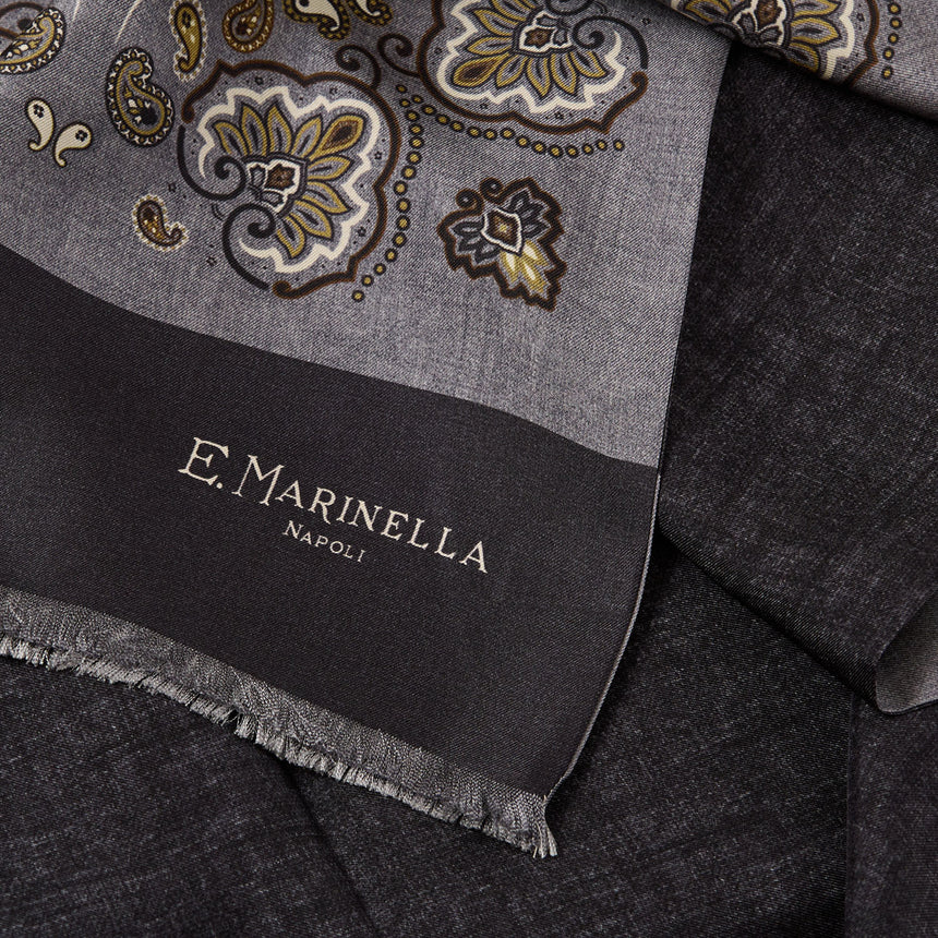SCIARPA TUBOLARE GREY IN SETA TWILL