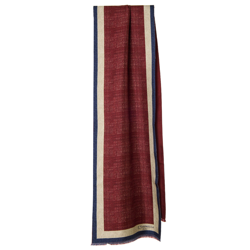 SCIARPA TUBOLARE BLU IN SETA TWILL
