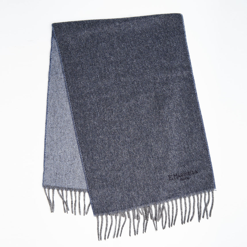 SCIARPA DOUBLE-FACE AZZURRA E BLU