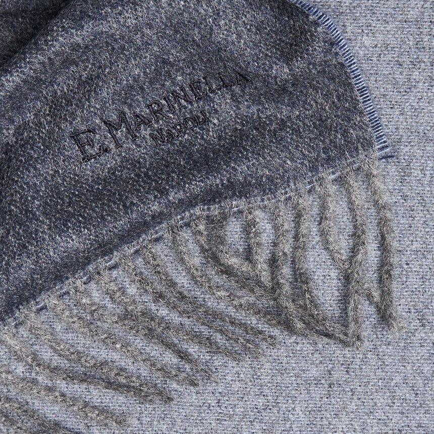 SCIARPA DOUBLE-FACE AZZURRA E BLU