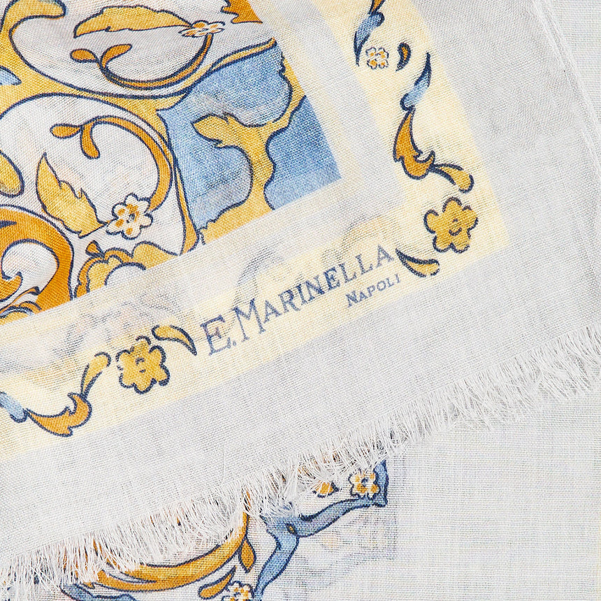 STOLA AZZURRA IN LANA