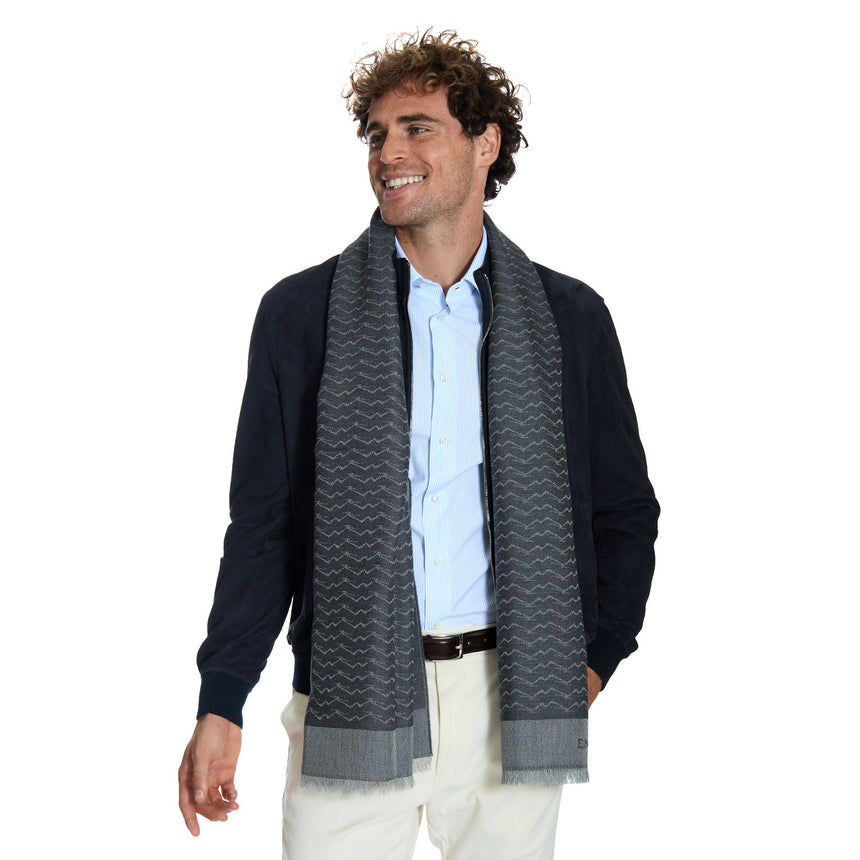 SCIARPA VESUVIO GRIGIO SCURO