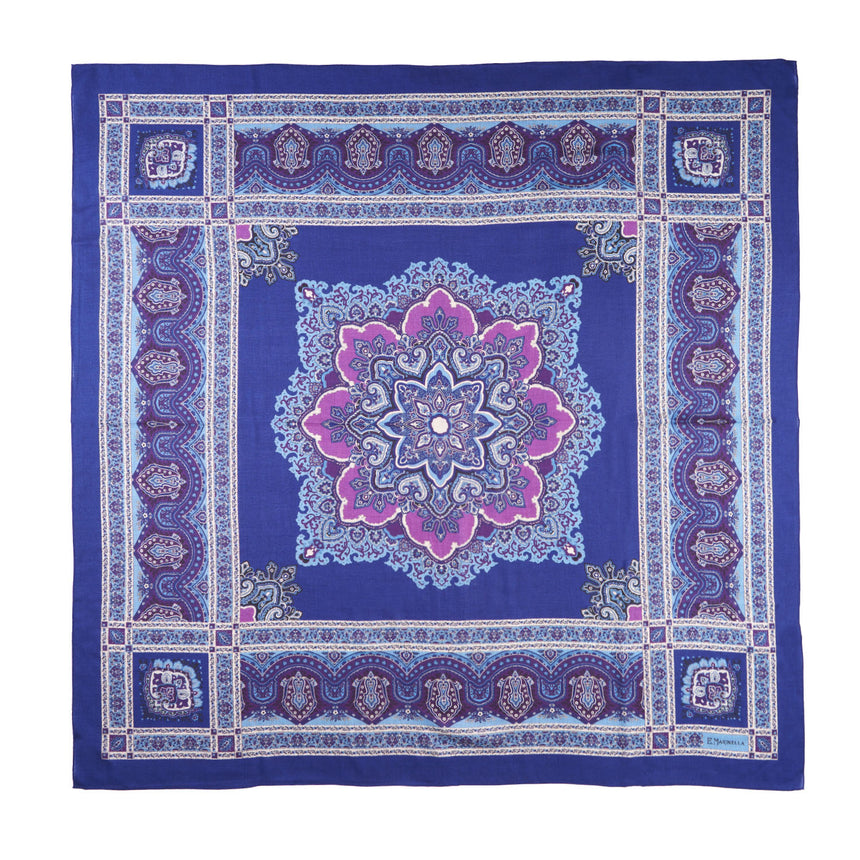 SCIALLE 140 E AZZURRO E BLUETTE IN LANA