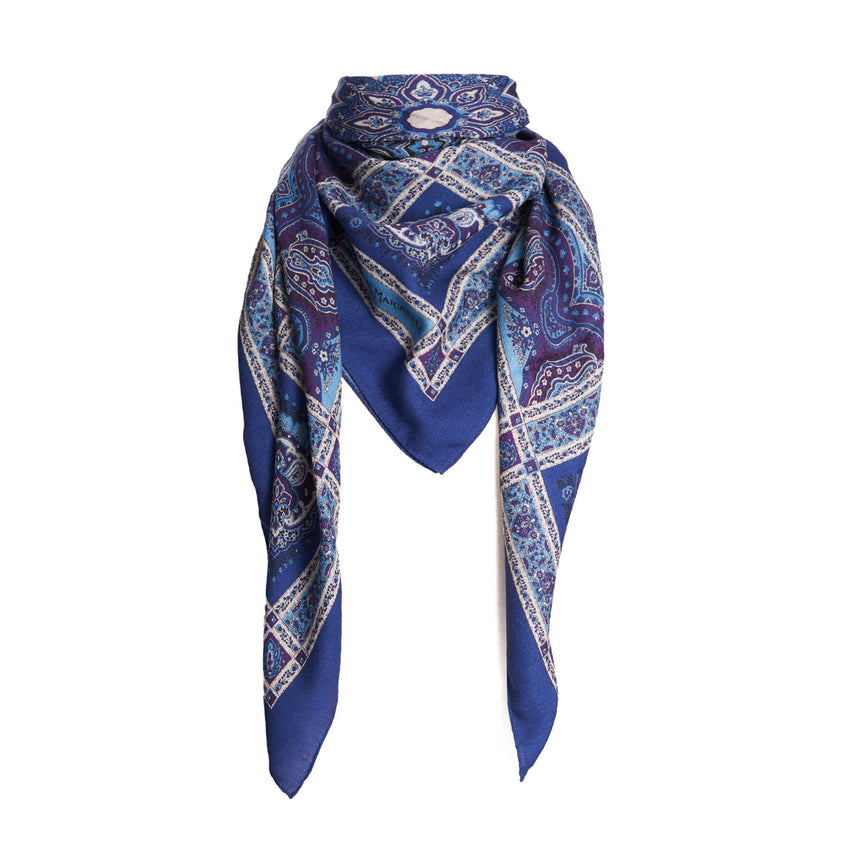 SCIALLE 140 E AZZURRO E BLUETTE IN LANA