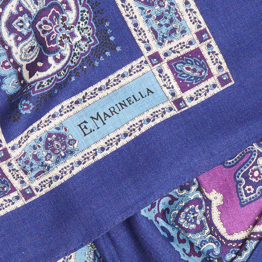 SCIALLE 140 E AZZURRO E BLUETTE IN LANA