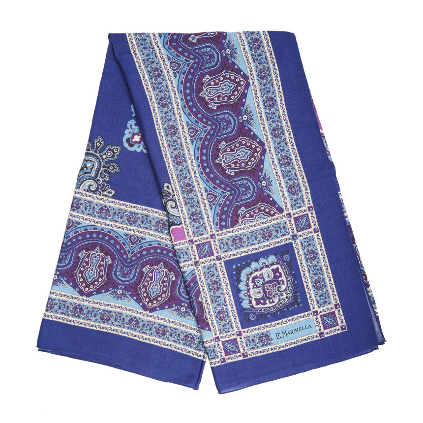 SCIALLE 140 E AZZURRO E BLUETTE IN LANA