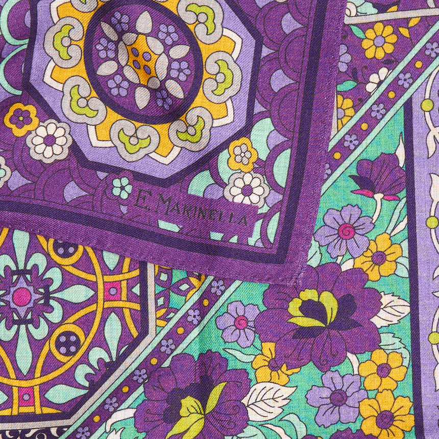 SCIALLE 140 VIOLA IN LANA