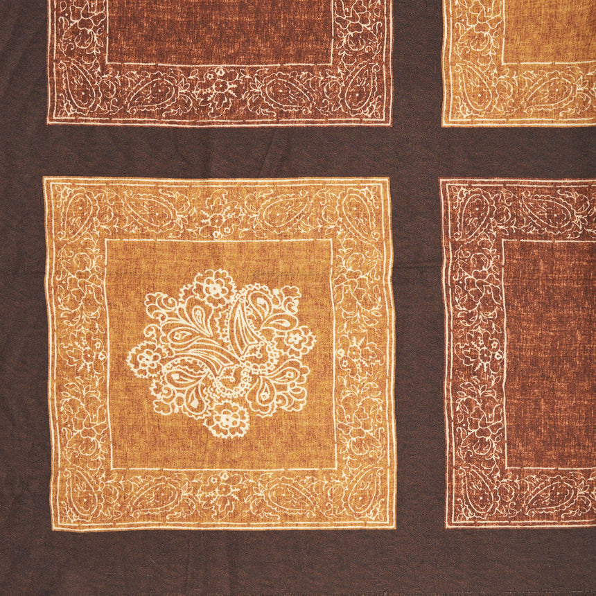 SCIALLE 135 MARRONE SCURO IN LANA E SETA