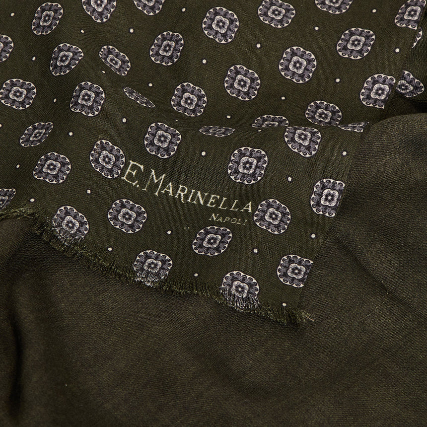 OLIVE GREEN WOOL STOLE