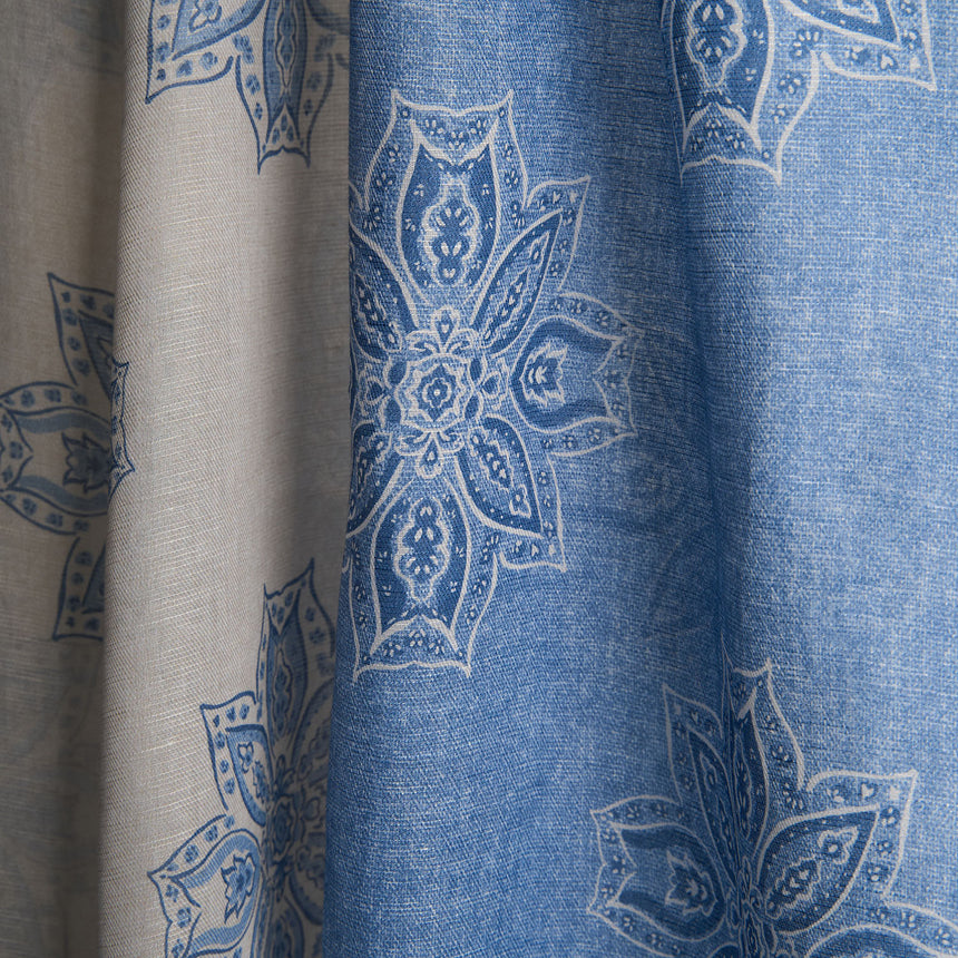 BEIGE COTTON AND LINEN SCARF