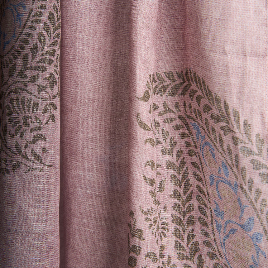 PINK COTTON AND LINEN SCARF