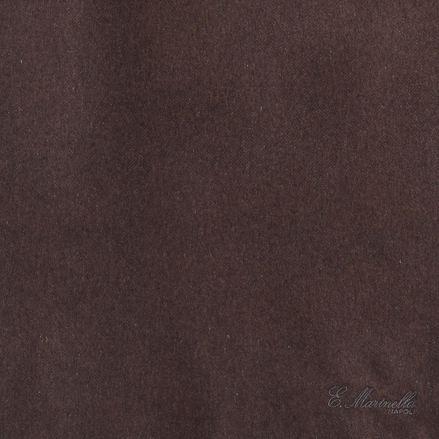 SCIARPA MARRONE SCURO IN SETA E CASHMERE