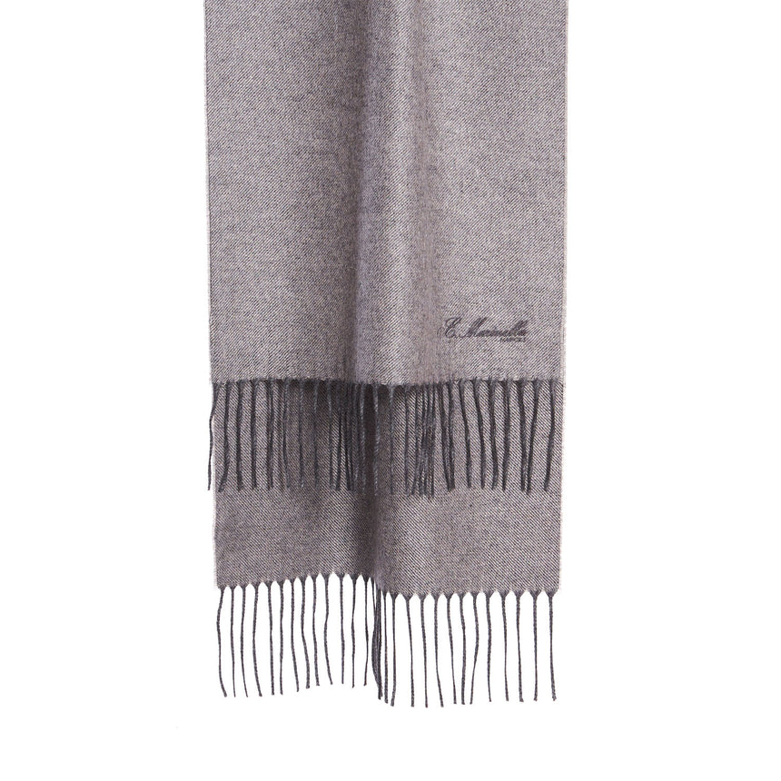 SCIARPA GRIGIO CHIARO IN SETA E CASHMERE