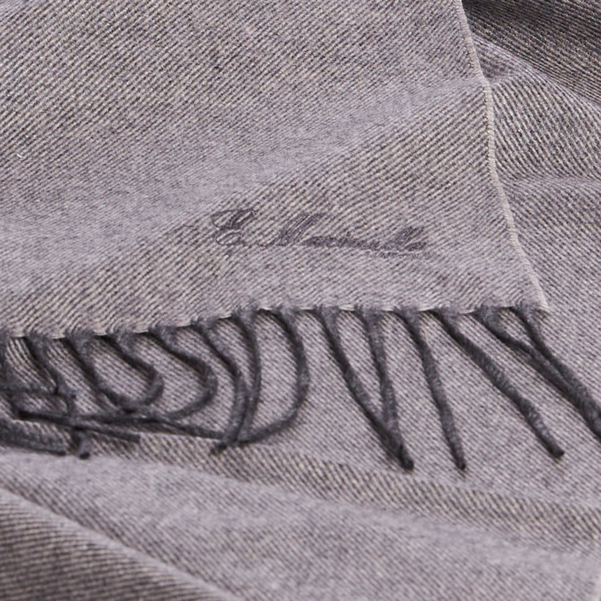 SCIARPA GRIGIO CHIARO IN SETA E CASHMERE