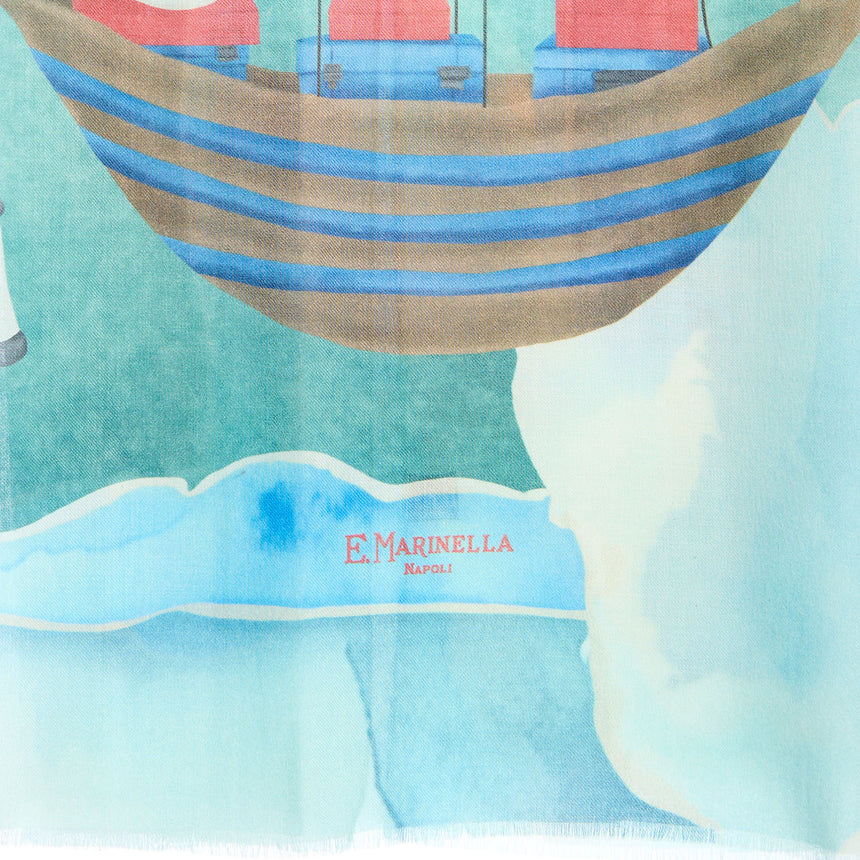 GREEN CASHMERE STOLE