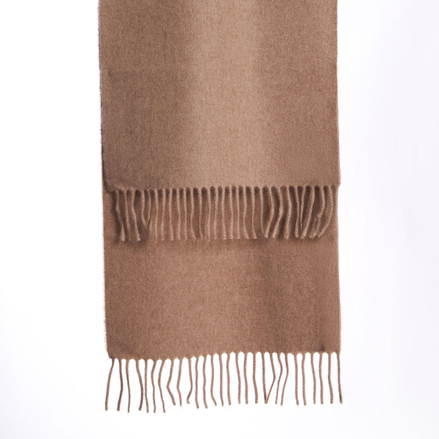 LIGHT BROWN CASHMERE SCARF