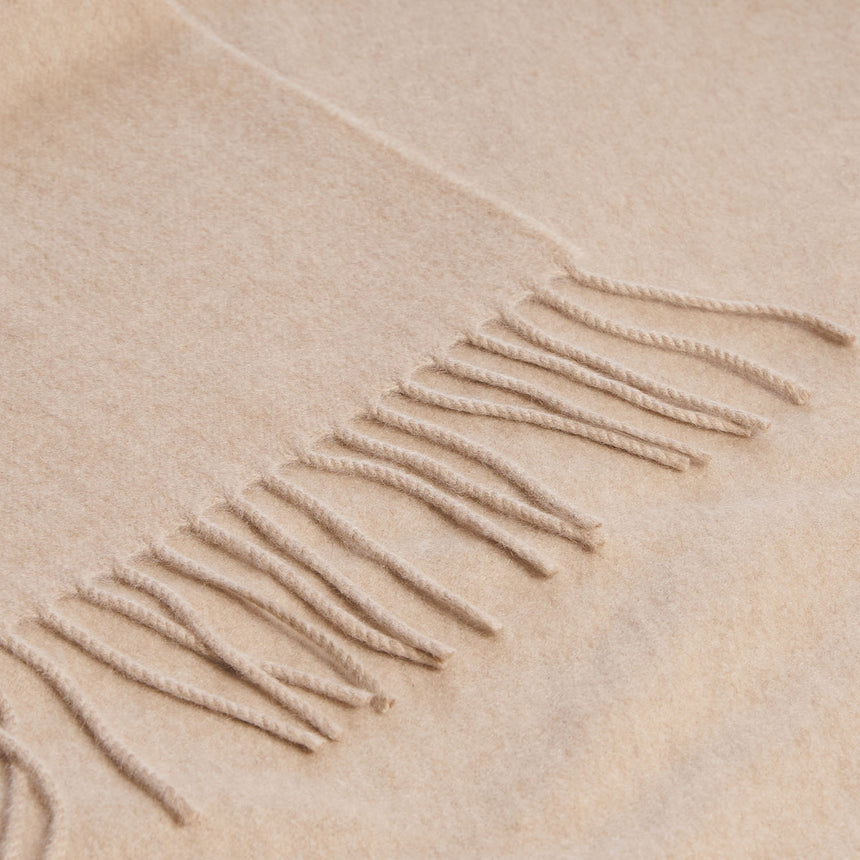 BEIGE CASHMERE SCARF